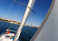 barcha a vela yacht a vela albero sartiame cielo blu